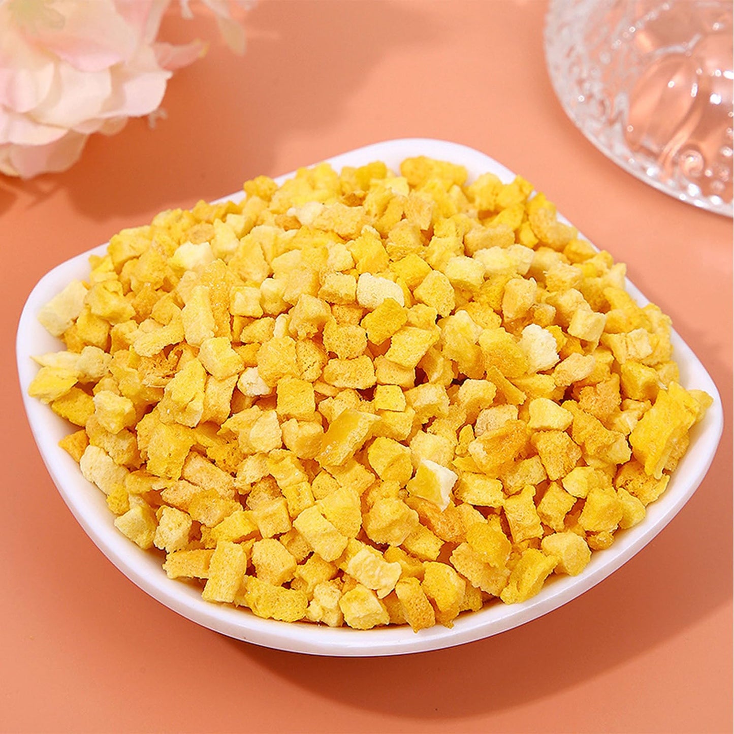 Freeze Dried Diced Mango 4.23Oz/120G,Freeze Dried Mango,Used For Mango Flavored Fruit Tea, Milk Tea, And Baking Ingredients