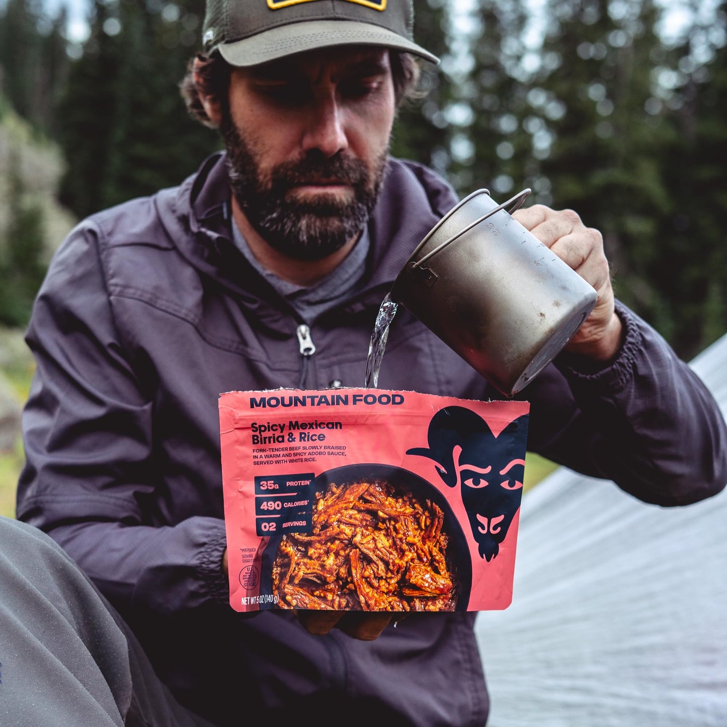 Bighorn Mountain Food Spicy Mexican Birria And Rice - Freeze Dried Meals For Backpacking Food - Dehydrated Camping Food For Backpacking Meal - Just Add Water - Great Taste - 2 Servings