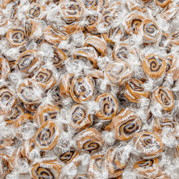 CHOCOLATE ROLLS Caramel Candy 3 lb - Soft & Chewy, Individually Wrapped, in Resealable Bag, Retro Candies