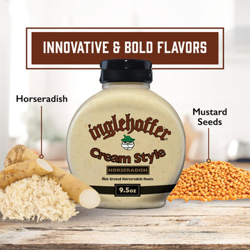 Inglehoffer Cream Style Horseradish, 9.5 oz Squeeze Bottle