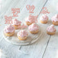 ZHUOWEISM 24PCS 12th Birthday Cupcake Toppers Rose Gold Decorations for 12th Birthday Party Supplies