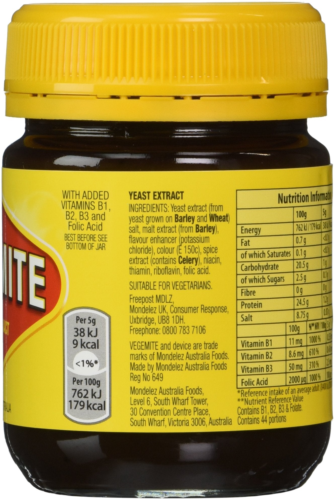 Vegemite Yeast Extract 220G (Pack Of 2)