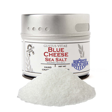Blue Cheese Sea Salt - Gourmet Infused Sea Salt - Craft Seasoning - Non Gmo - Magnetic Tin - Gourmet Seasoning - 2.7Oz - Crafted