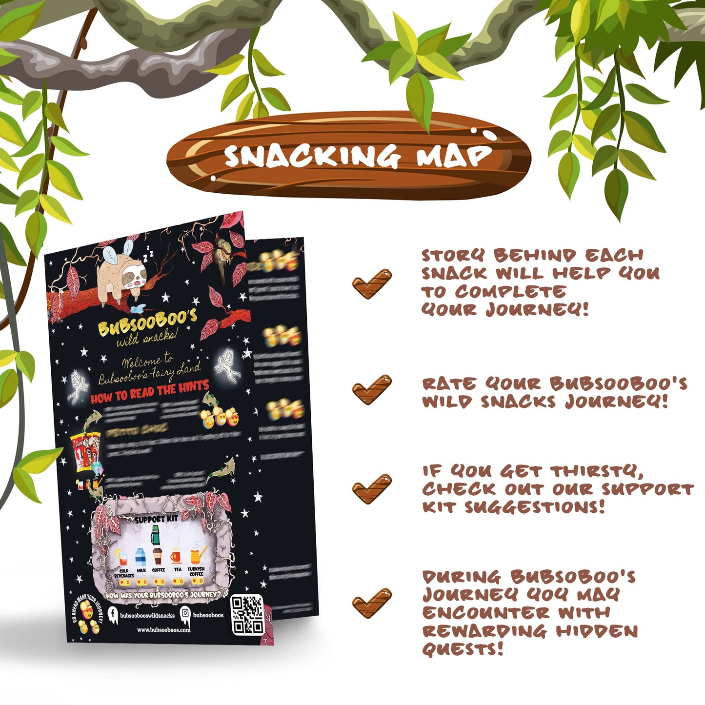 Bubsooboos Wild Snacks Midi International Snack Box, 12 Piece Set, Fairy Tale Themed, Variety Pack of Unique  , Midi Black