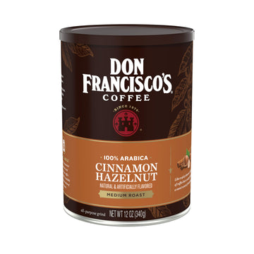 Don Francisco'S Cinnamon Hazelnut Flavored Ground Coffee, 12 Oz Can