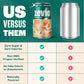 Zevia Zero Sugar Soda  Peaches and Cream  12 oz Cans (8-Pack) - Caffeine Free  Naturally Sweetened  No Calorie Soda - Non-GMO Project Verified  Gluten-Free  Vegan