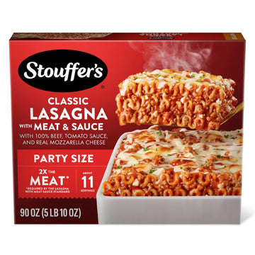 Stouffers Classic Lasagna With Meat & Sauce, Party Size Lasagna, Frozen Dinners 90 oz