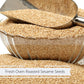 Gourmet Toasted Whole Sesame Seeds By It'S Delish - 5 Lb Gallon Size Container Jug With Handle - Natural Gluten-Free Fresh Oven