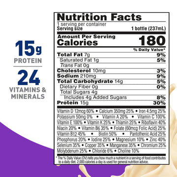 BOOST Balanced Nutritional Drink, Very Vanilla Flavor, 8 Fl Oz, Pack of 24