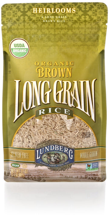 Lundberg Family Farms Organic Long Grain Rice Brown 32 Ounce