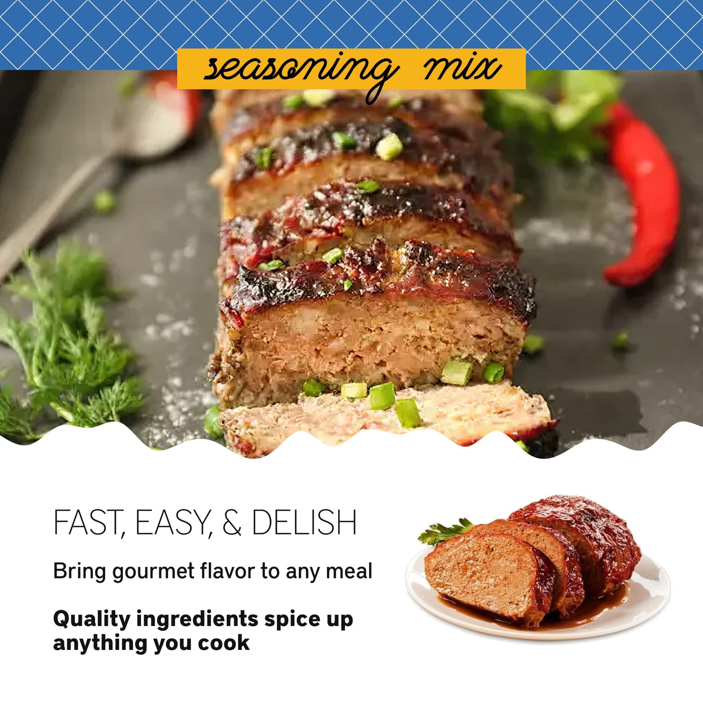 Southern Living Meatloaf Seasoning Mix, Meatloaf Seasoning & Spice For Family Dinner Recipes, 2.48 Oz.