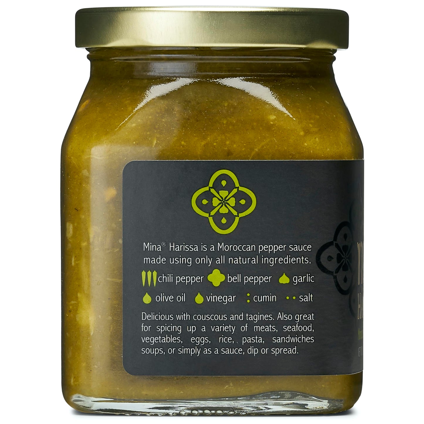 Mina Harissa Green Hot Sauce, 10 Oz, Homestyle Moroccan Green Chili Garlic Sauce, Your New Salsa Verde For Spicing Up Any Dish, Harissa Sauce Perfect For Any Cuisine Or As A Dip & Spread