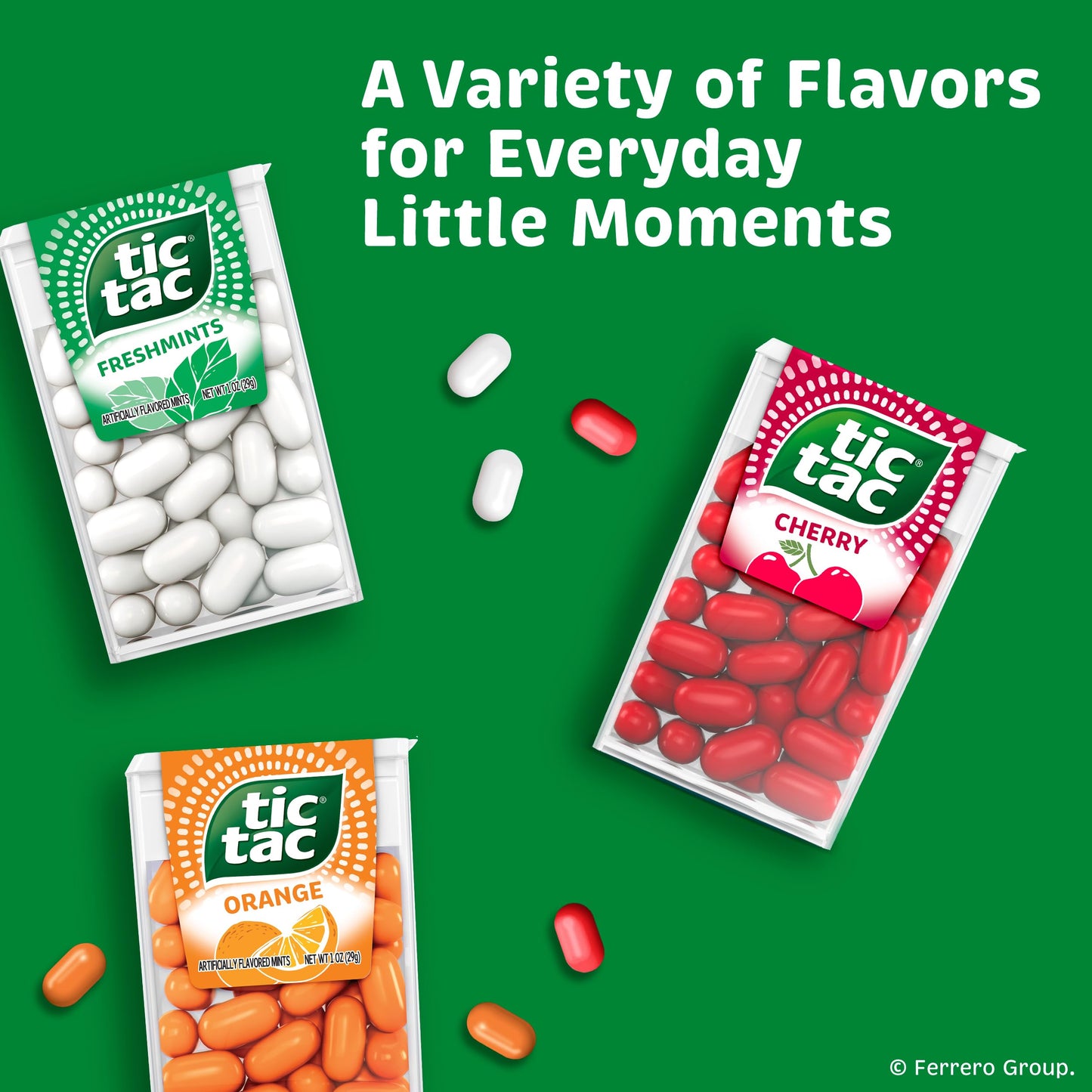 Tic Tac Variety Pack Mega Box, Bulk 27 Packs, Cherry, Freshmints, Orange, Refreshing Fruity Mints, Classic Box, 17.14 oz