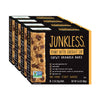 Junkless Chewy Granola Bars, Peanut Butter Chocolate Chip, 24 Bars (6 X 1.1 Oz Bars/Box - 4 Boxes), Non-Gmo, Low Sugar, Great Tasting, Made For Kids & Families