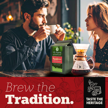 Al-Aqeeq Yemeni Coffee, Medium Roast Whole Bean, 8.8 oz - Authentic Single Origin Arabica, Freshly Roasted Coffee Beans