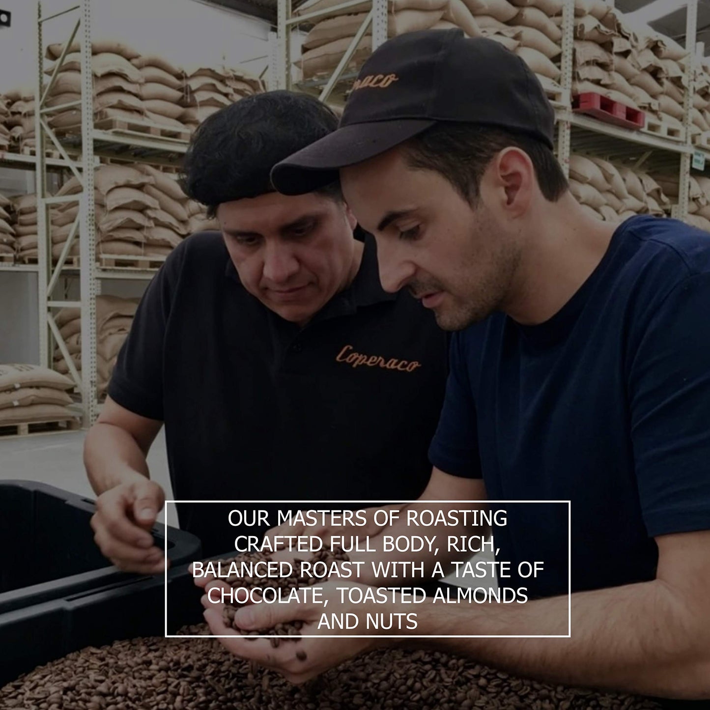 COPERACO Drip Coffee - Medium-Dark Roast, Freshly Whole Beans, 1Kg (35.2 Ounce)