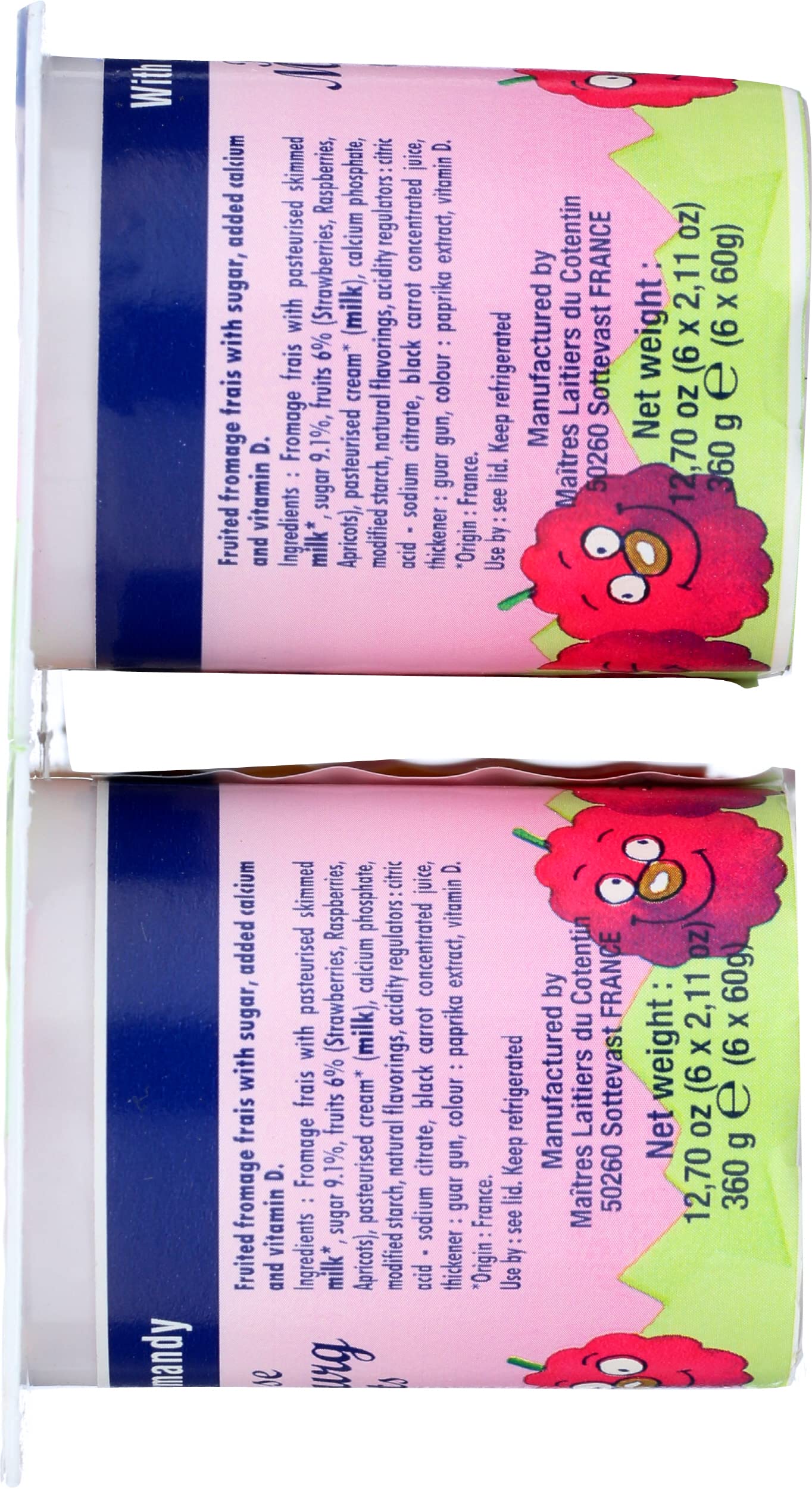 Maitres Laitiers Petit Suisse With Fruit, 2.11 Oz