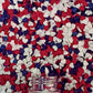 Confect Heart Dessert Sprinkles – Edible Baking Sprinkles for Cake Decorating, Vegan & Gluten-Free – 4.2 Oz, Red, White & Navy Blue