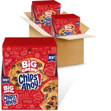 CHIPS AHOY! Big Chewy Chocolate Chip Cookies, 14 Snack Packs, Large Size