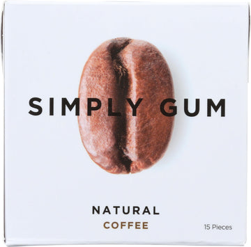 Simplygum Gum Coffee Natural, 15 Ct