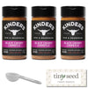 3-Pack Kinder's Black Cherry Chipotle Seasoning & BBQ Rub (6 oz each). Premium Gluten-free Seasoning. Includes Complimentary Tea
