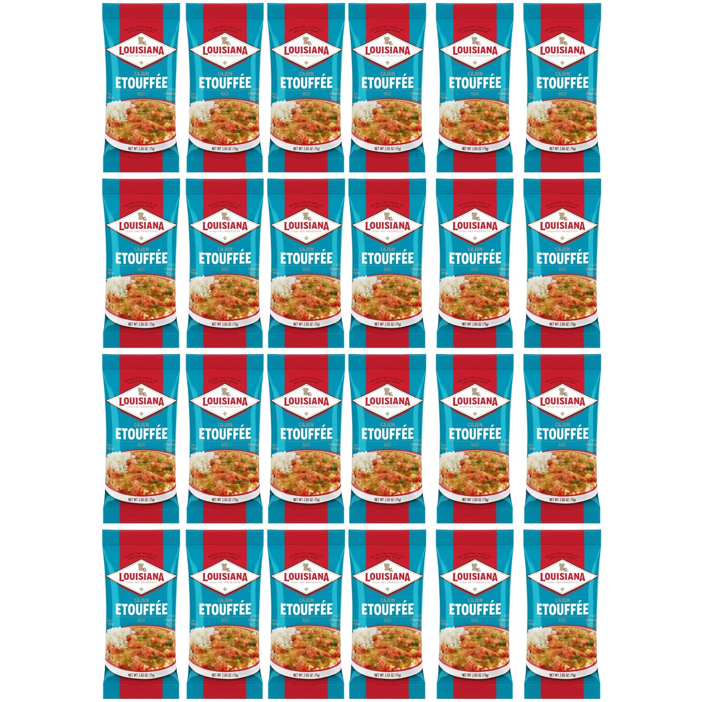 Louisiana Fish Fry Etouffee Base, 2.65 oz, Pack of 24