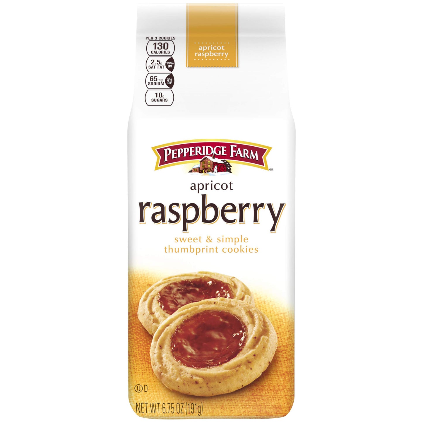 Pepperidge Farm, Apricot Raspberry Cookies, 6.75Oz Bag (Pack Of 4)