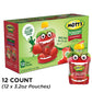 Motts No Sugar Added Strawberry Applesauce, 3.2 oz clear pouches, 12 count