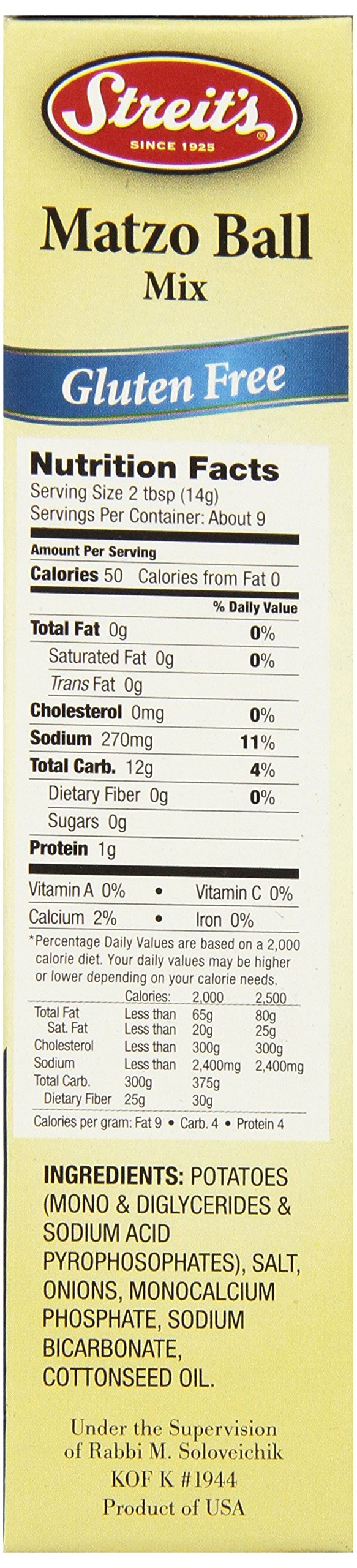 Streit'S Matzo Ball Mix, Gluten Free, Kosher, 4.5 Ounces (Pack Of 12)