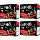 Cafe Pho Vietnamese Instant Coffee Mix, Iced Black Coffee, Cafe Den Da, Single Serve Coffee Packets, Box of 9 Sachets, Pack of 4