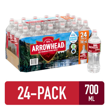 Arrowhead Spring Water Case Bundle - 23.7 oz (Pack of 72) - Sport Top - 3 Cases - Refreshing & Hydrating Water by Generic