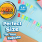 30 X Edible Sugar Cupcake Toppers - Nauto Themed Collection Of Edible Cake Decorations | Uncut Edible On Sugar Sheet