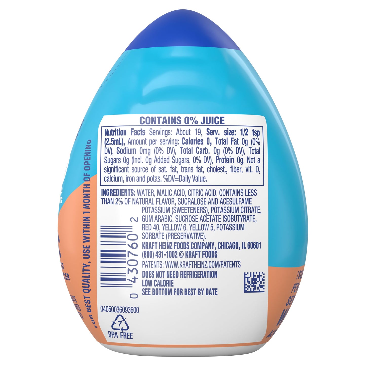 Mio Liquid Water Enhancer, Mango Peach Flavor, 1.62 Fl Oz, 4-Pack