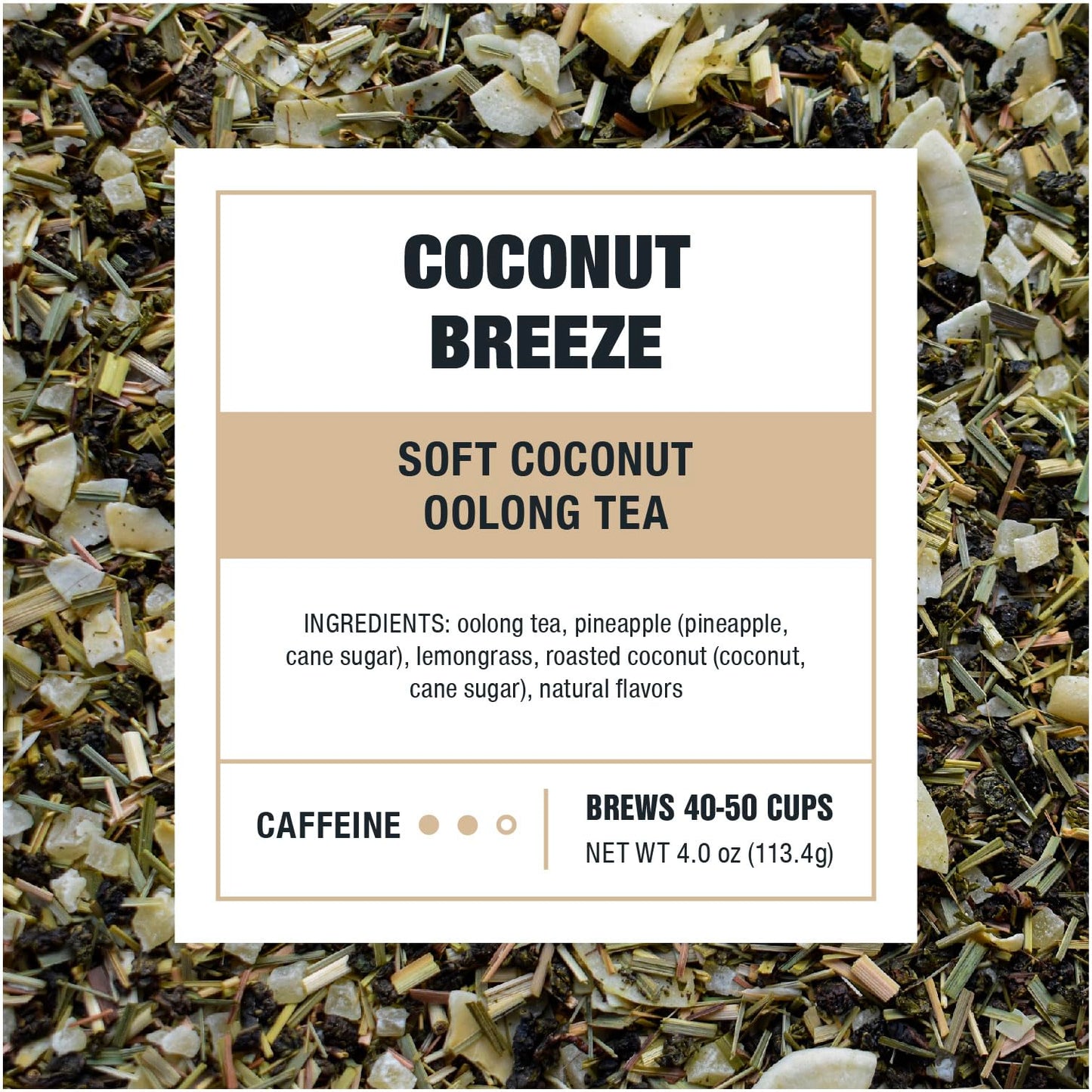 Tiesta Tea - Coconut Breeze - Soft Coconut Oolong Tea - Loose Leaf Tea Blend - Medium Caffeinated Oolong Tea - Make Hot Or Iced
