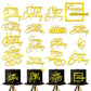 15 Pcs Gold Happy Birthday Cake Toppers Mirror Acrylic Cake Topper Side Cake Decorations Gold Cake Inserts Cake Decorating Suppl