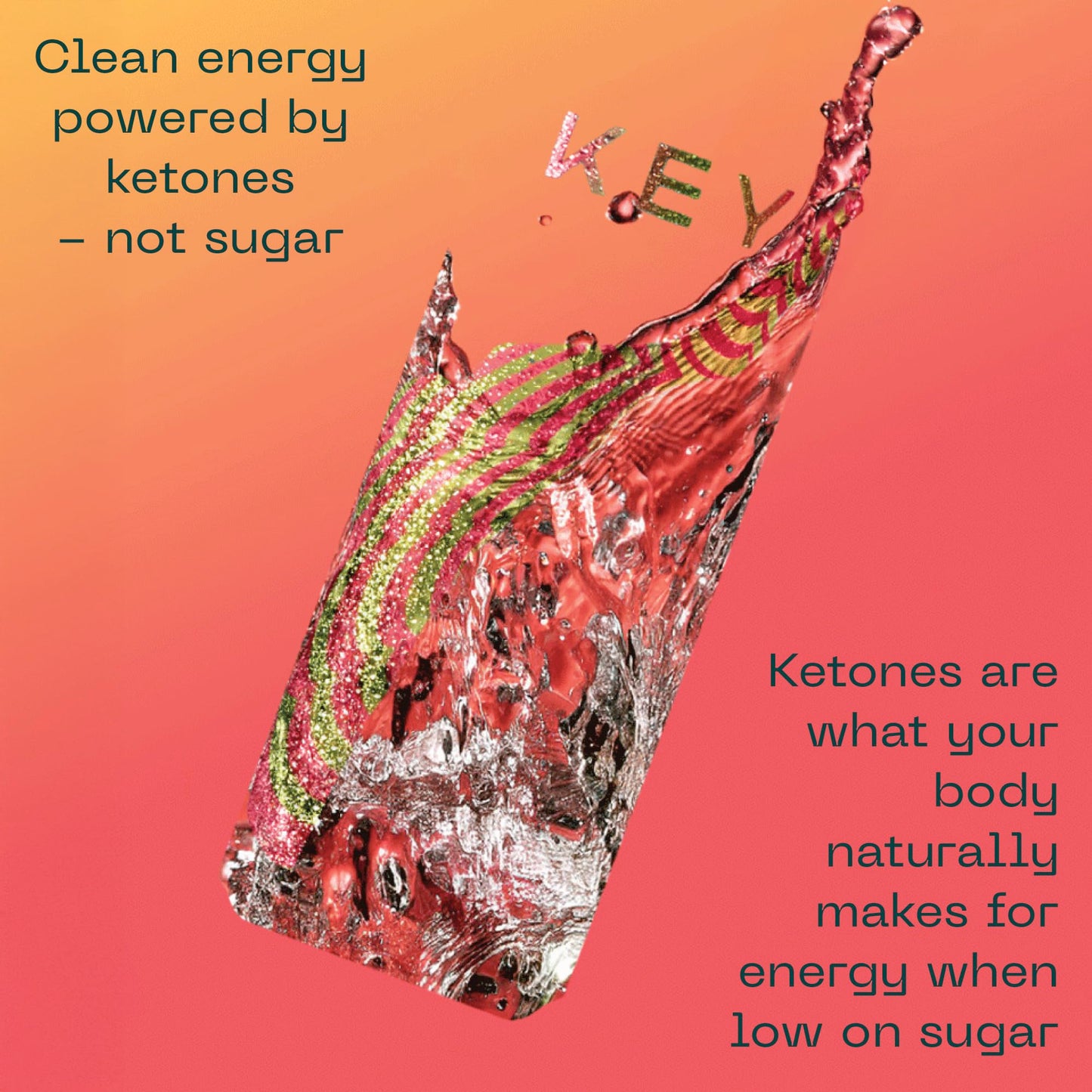 Key Ketone Energy Drink - Sugar Free, 80Mg Low Caffeine, All Natural, 11.5G Ketones, Long Lasting Energy, Green Tea & L-Theanine For Mental Focus, Pineapple Passionfruit (Pack Of 12)
