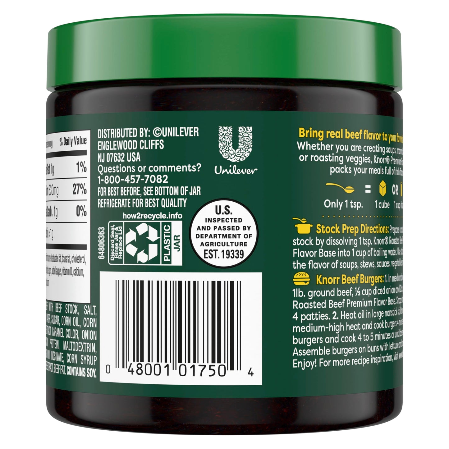 Knorr enhanced Flavor Base Roasted Beef Versatile & Easy to Use 11oz