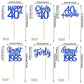 24Pcs Blue Happy 40Th Birthday Cupcake Toppers Forty Straight Outta 1985 Cupcake Picks Cheers To 40 Lengend Since 1985 Cake Deco