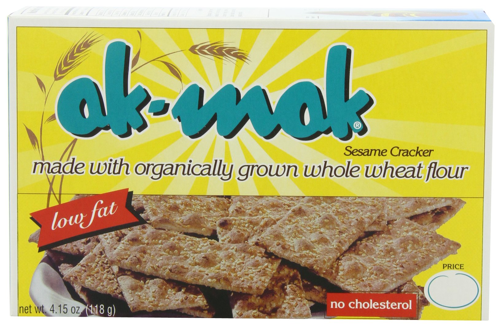 Ak-Mak Sesame Crackers, 4.15 Ounce (Pack Of 12)