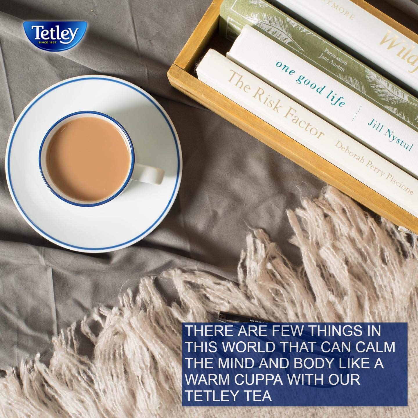 Tetley British Blend Premium Black Teabags, Rainforest Alliance Certified, Regular, 80 Count (Pack Of 12)