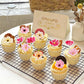 52 Pack Edible Flower Cupcake Toppers Spring Bridal Engagement Baby Shower Birthday Party Cupcake Picks Drink Topper Anniversary
