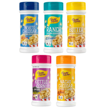 Flavor Mate Popcorn Seasoning 2.5 Oz Variety Pack, 5 Count