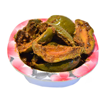 Rajasthani Swaad Raw Mango Pickle Homemade Aam Ka Achar Dry Masaledar Organic Keri Mango Pickle (Made In Khachi Ghani Mustard Oi