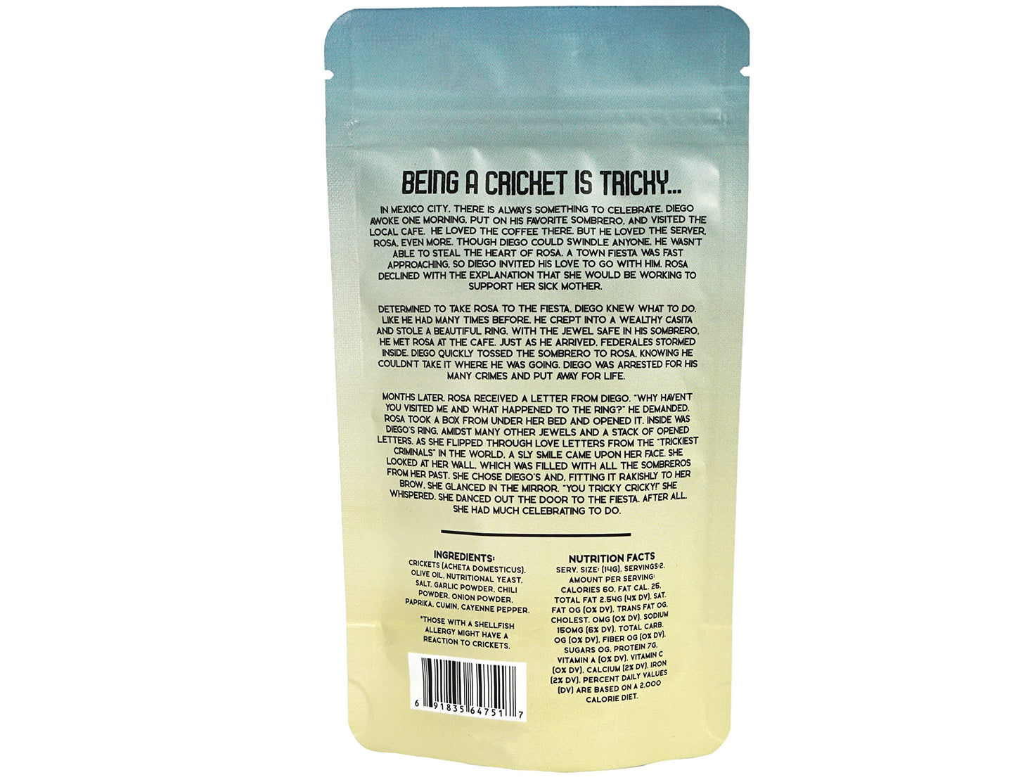 Tricky Cricky Edible Cricket Snacks - High Protein, Low Carb - Taco Fiesta - 1 Oz