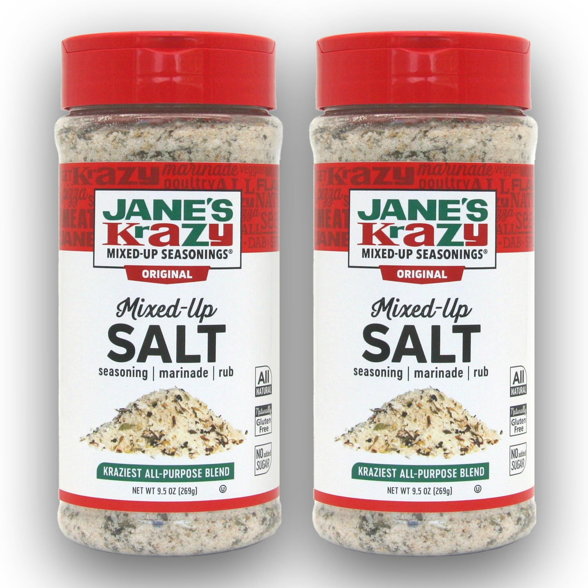 Janes Krazy Seasonings Mixed Up Salt, 9.5 Ounce (Pack of 2)2