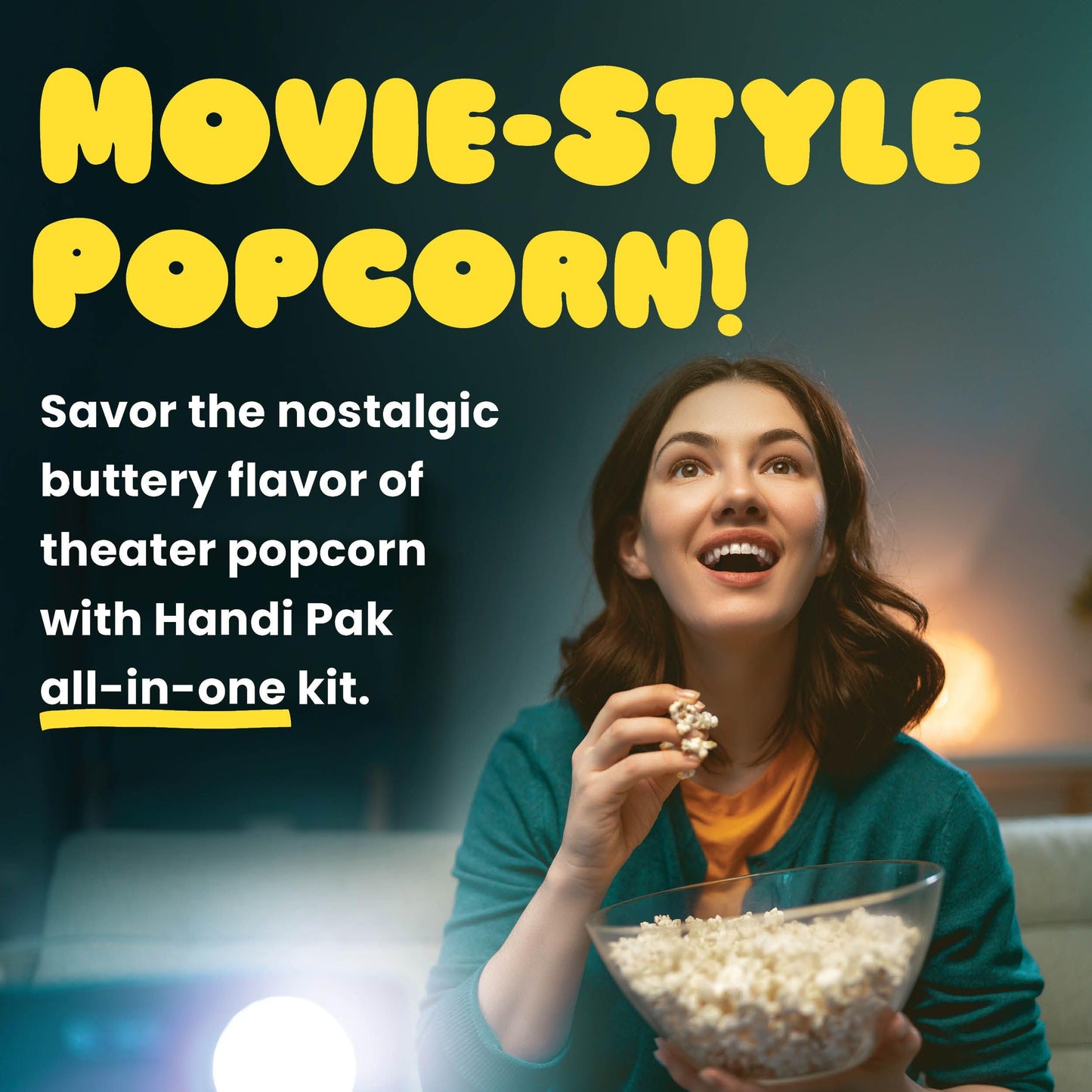 PREMIUM AMERICA Gourmet Popcorn Kit, 24 Pre-Portioned Packs, 8 oz Poppers, Movie Theater Style, Butter Coconut Oil, Kernels & Seasoning