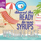 Hypothermias Shaved Ice & Snow Cone Syrup - Wedding Cake - 128 Fl Oz - Light Red - Non-GMO Pure Cane Sugar - BPA-Free Bottle