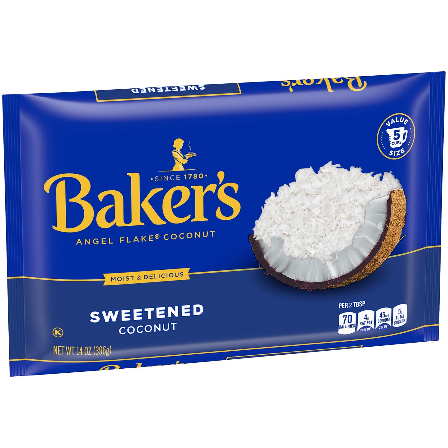 Baker's Angel Flake Coconut, 14 oz Bag (Pack of 6)