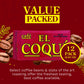 Cafe El Coqui Dark Roast Espresso Ground Coffee, Authentic Puerto Rican Style, 8.83 oz, Pack of 12