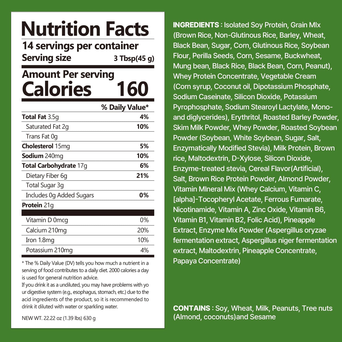 FLIMEAL GreenTea Matcha Protein Shake, 21g Protein, Low Sugar, Keto-Friendly, 22.22oz, Includes Crunchy Protein Balls, 14 Servings
